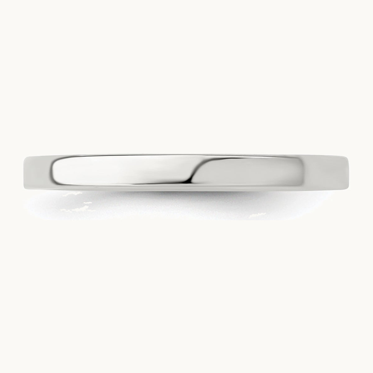 Sterling Silver 2mm Lightweight Flat Band