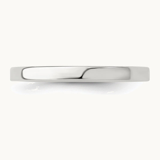 Sterling Silver 2mm Lightweight Flat Band