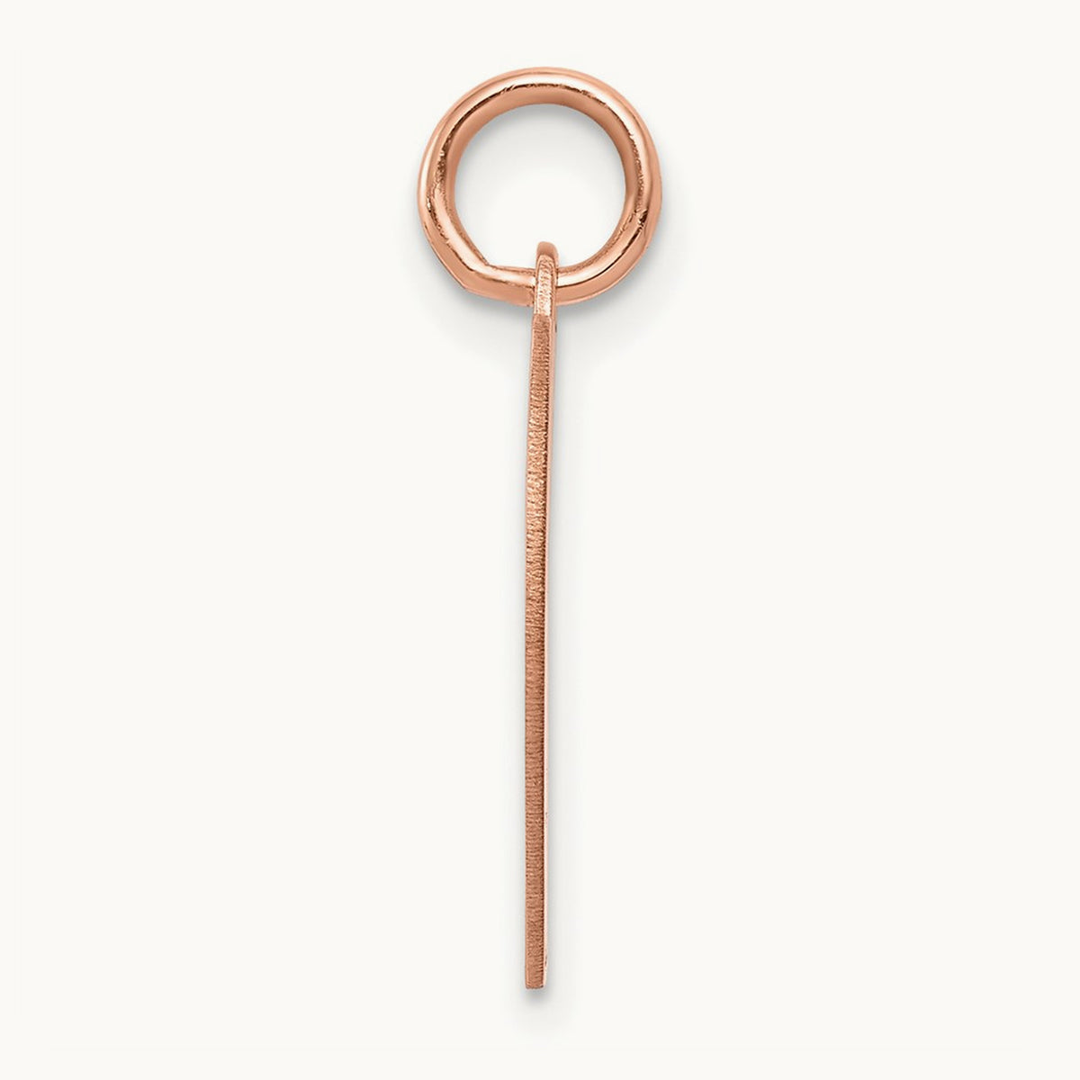 Heart Disc Charm, 14K Rose Gold