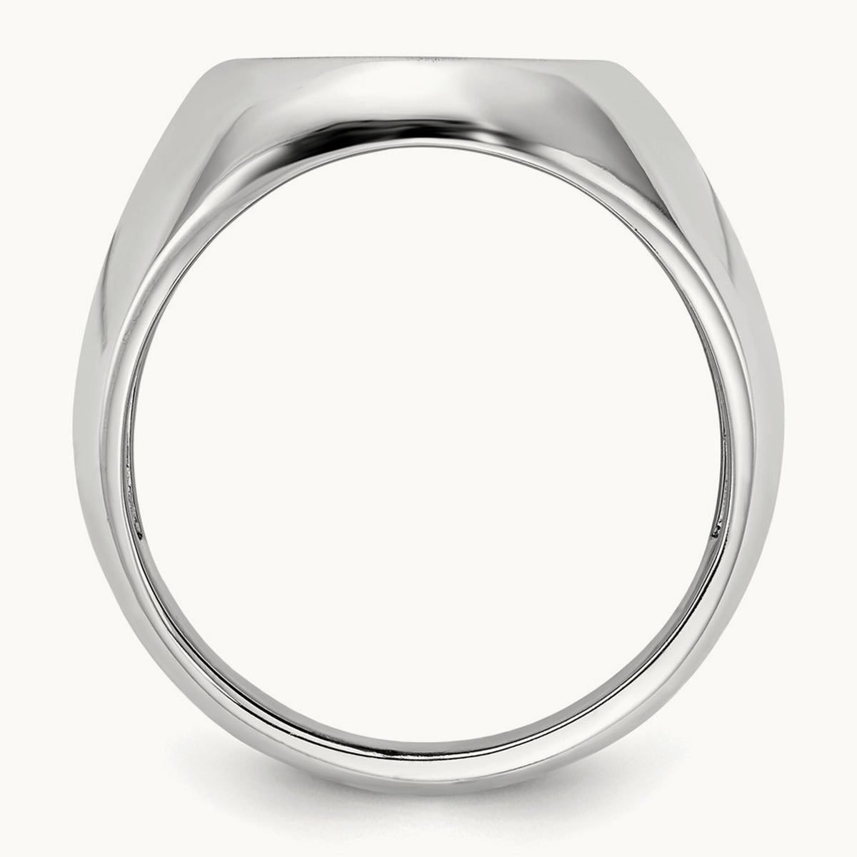 Open Back Mens Signet Ring — photo set
