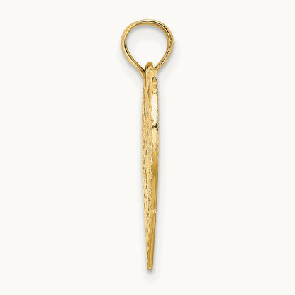 Solid HAPPY BIRTHDAY Heart Charm, 14K