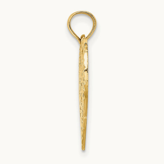 Solid HAPPY BIRTHDAY Heart Charm, 14K