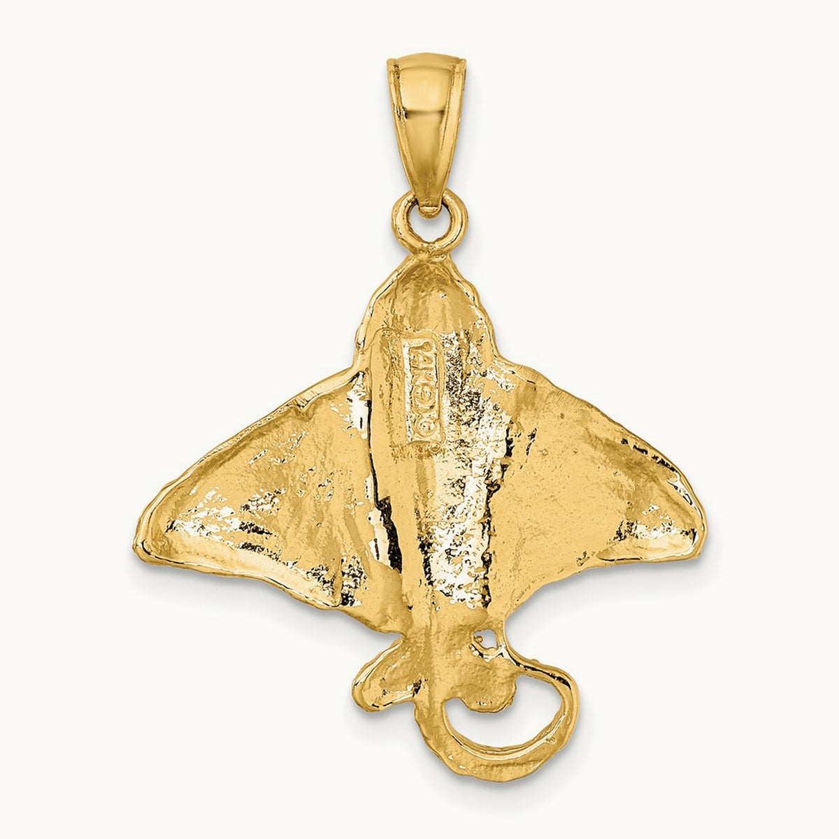 Textured Spotted Eagle Ray Charm — 22.55mm