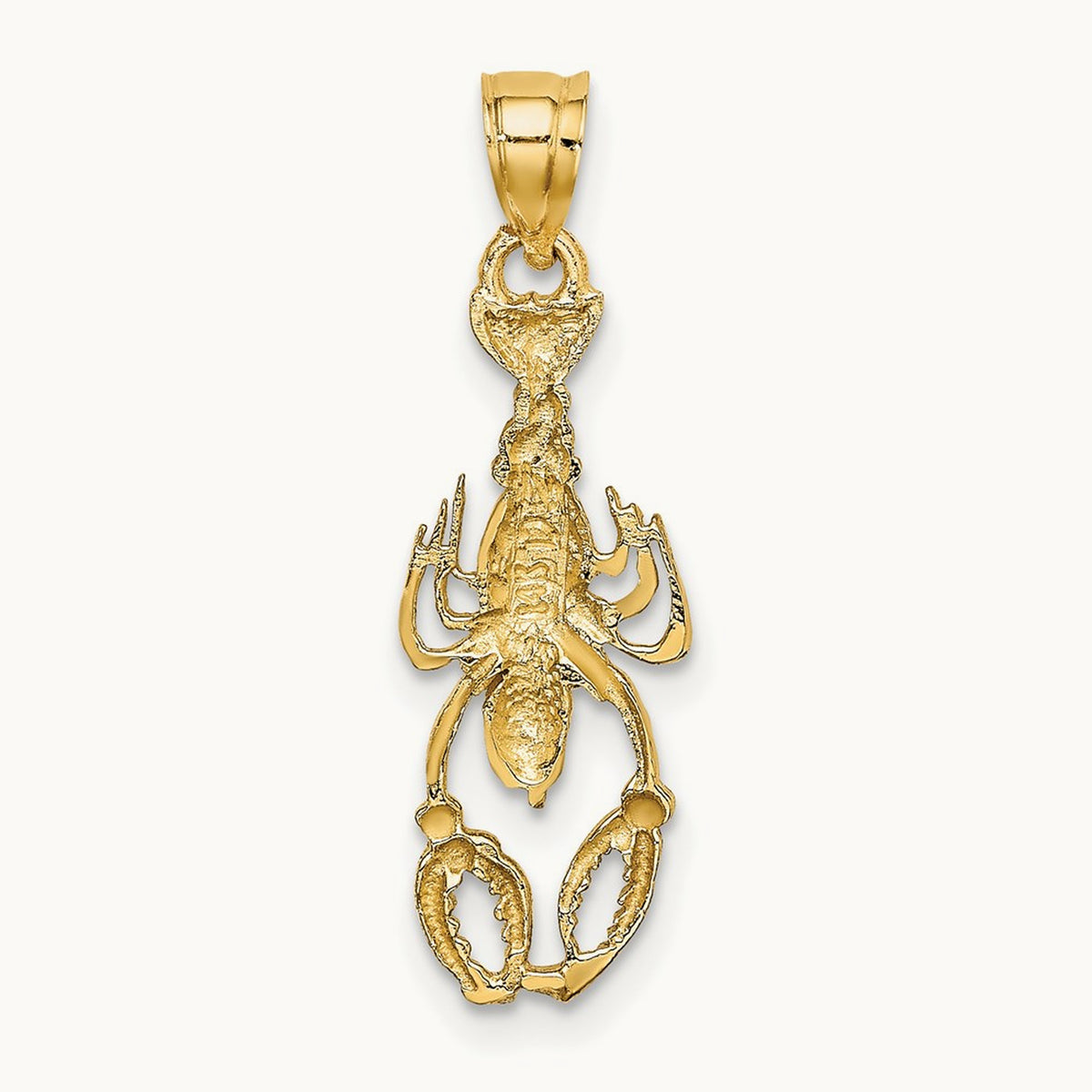 Lobster Charm, 14K with White Rhodium