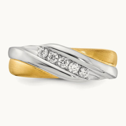 Diamond Men's Ring, 14K Two-tone