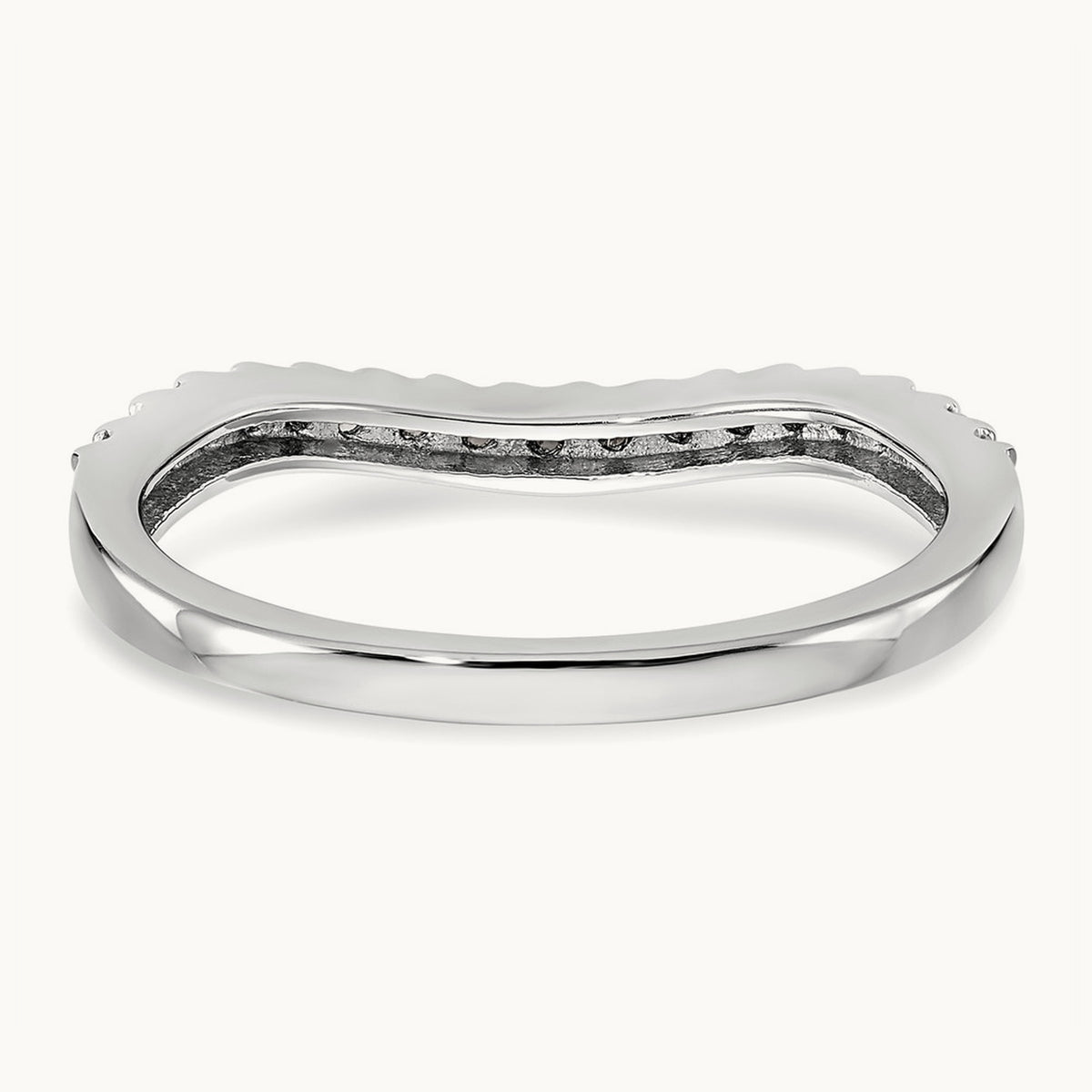 Diamond Wedding Band, 14K White Gold