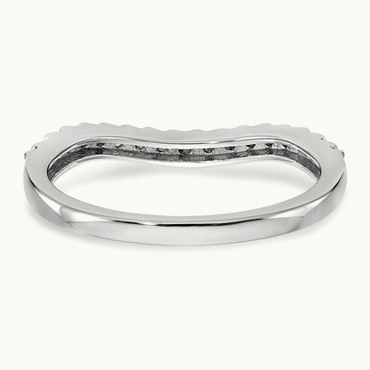 Diamond Wedding Band, 14K White Gold