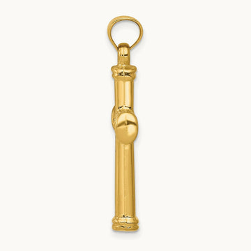 Hollow Cross Pendant, 14K