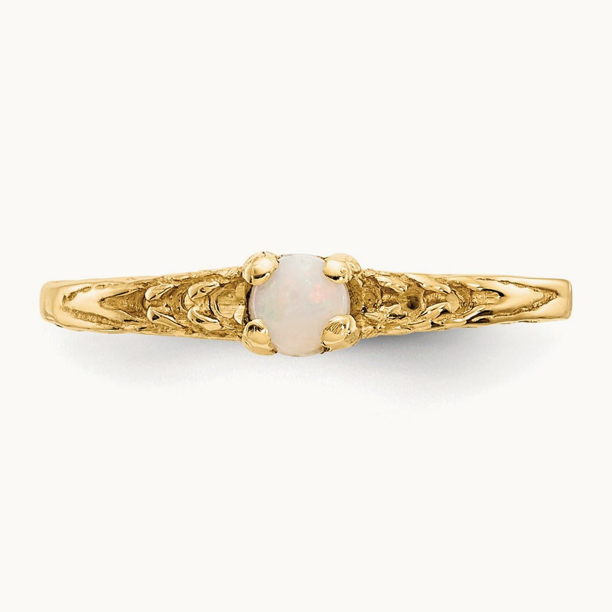 Madi K Opal Birthstone Baby Ring, 3mm, 14K