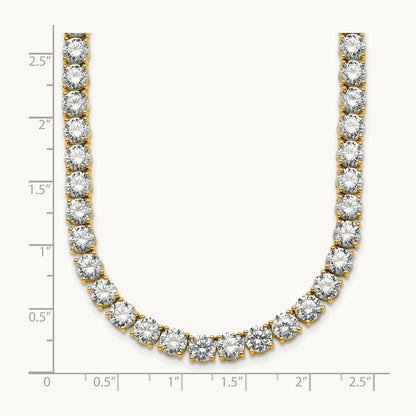Straight Tennis Necklace, 56 1/4-74 1/4 ct Lab-Grown Diamond