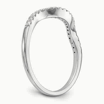 Diamond Wedding Band, 14K White Gold