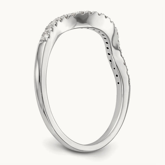 Diamond Wedding Band, 14K White Gold