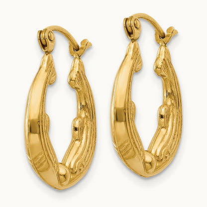 Dolphin Hoop Earrings — photo set
