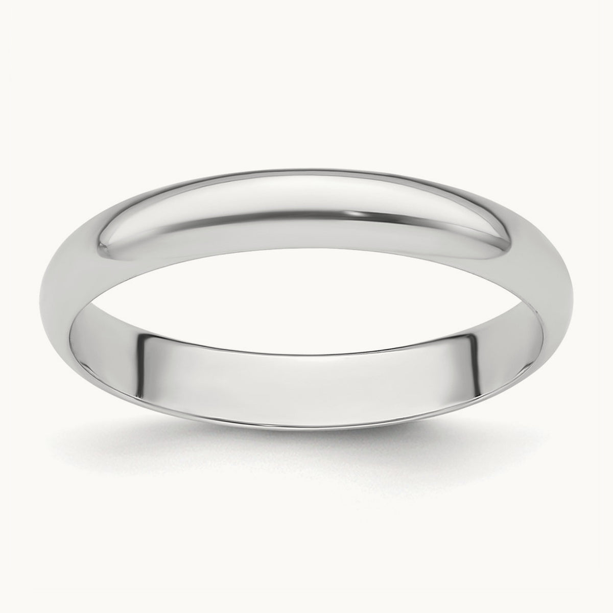 Half-Round Featherweight Band — 3mm