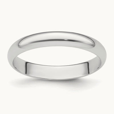 Half-Round Featherweight Band — 3mm