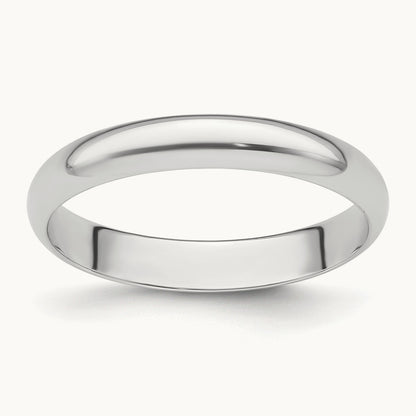 Half-Round Featherweight Band — 3mm