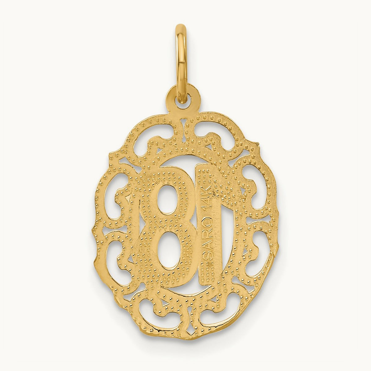 #18 Oval Pendant, 14K
