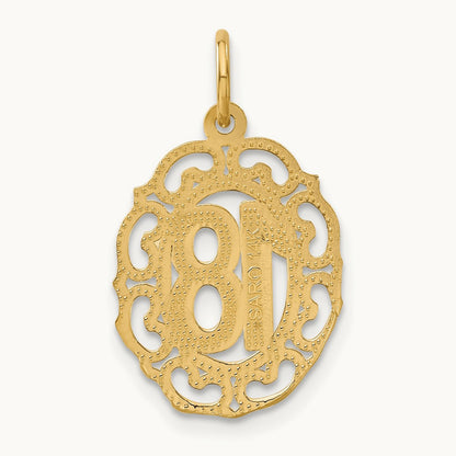#18 Oval Pendant, 14K