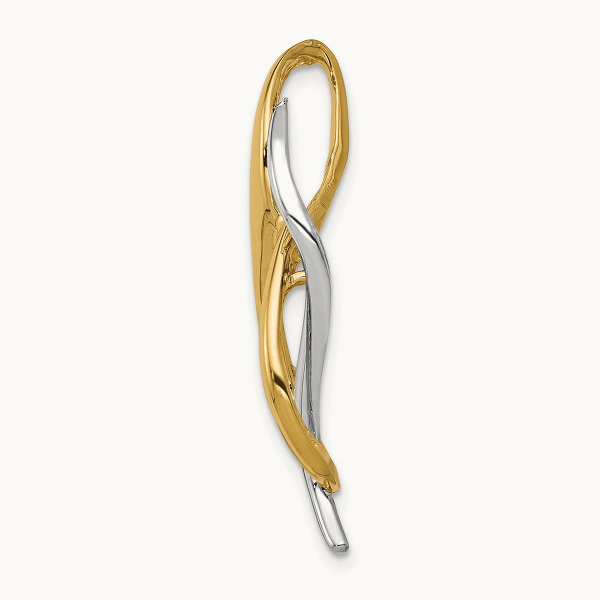Slide, 14K Two-tone