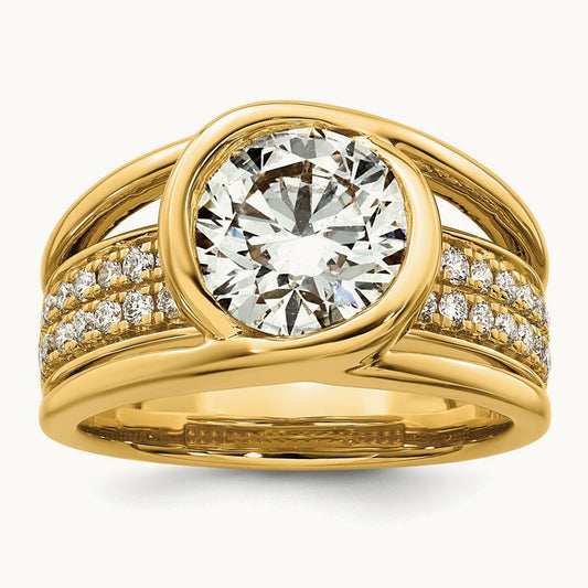 Round Ring, 3.00 ct tw Lab-Grown Diamond
