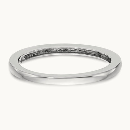 Polished Wedding Band, 14K White Gold