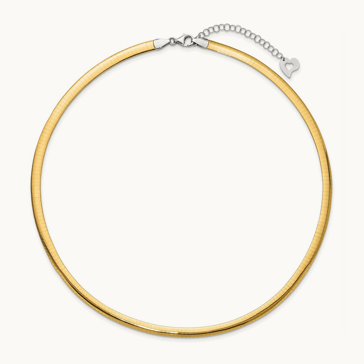 Lt Reversible Omega with extender Necklace — 18mm, 5mm