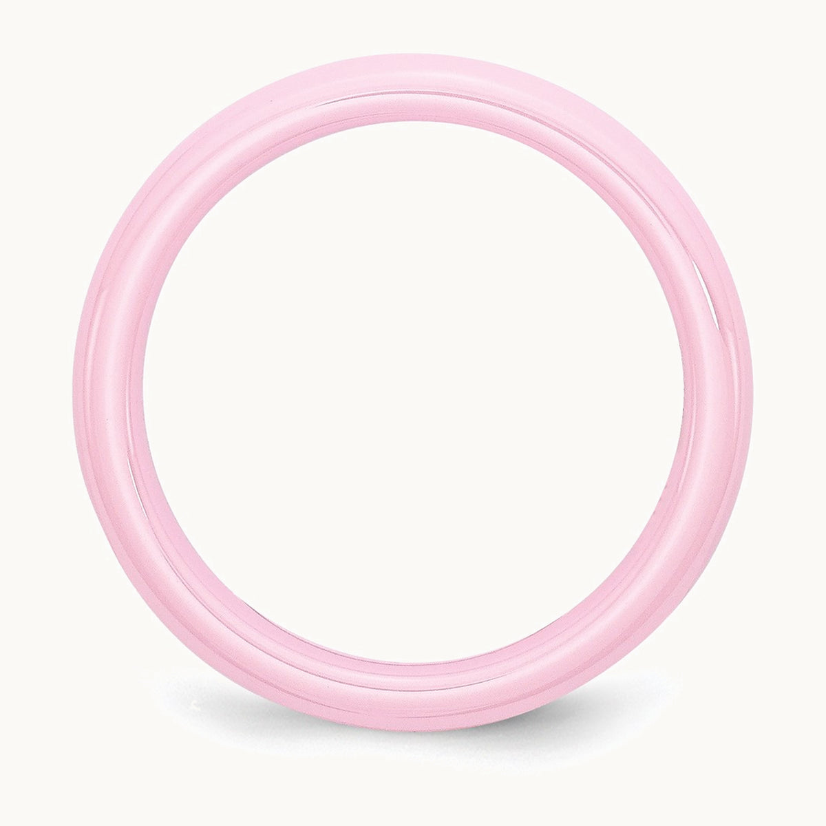 Chisel Ceramic Pink 4mm Polished Band