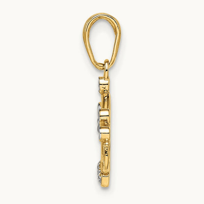 and Diamond-cut Crown Pendant — photo set