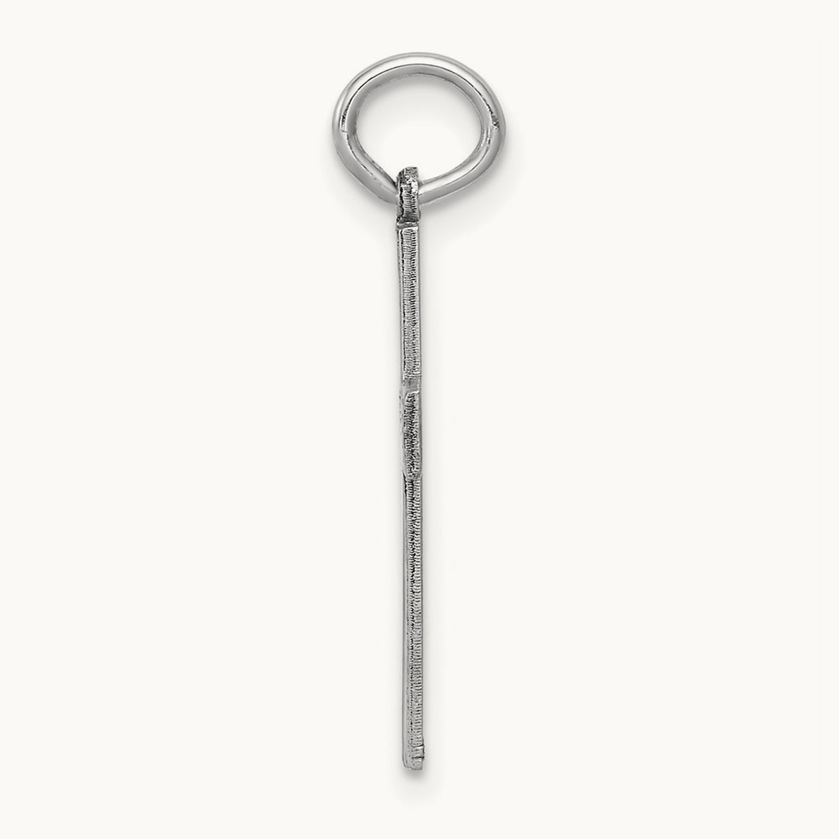 Laser Designed Cross Pendant, 14K White Gold