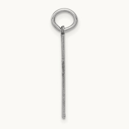Laser Designed Cross Pendant, 14K White Gold