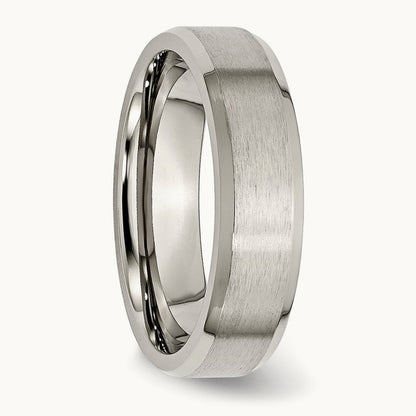 Brushed with Polished and Beveled Edge Band — photo set
