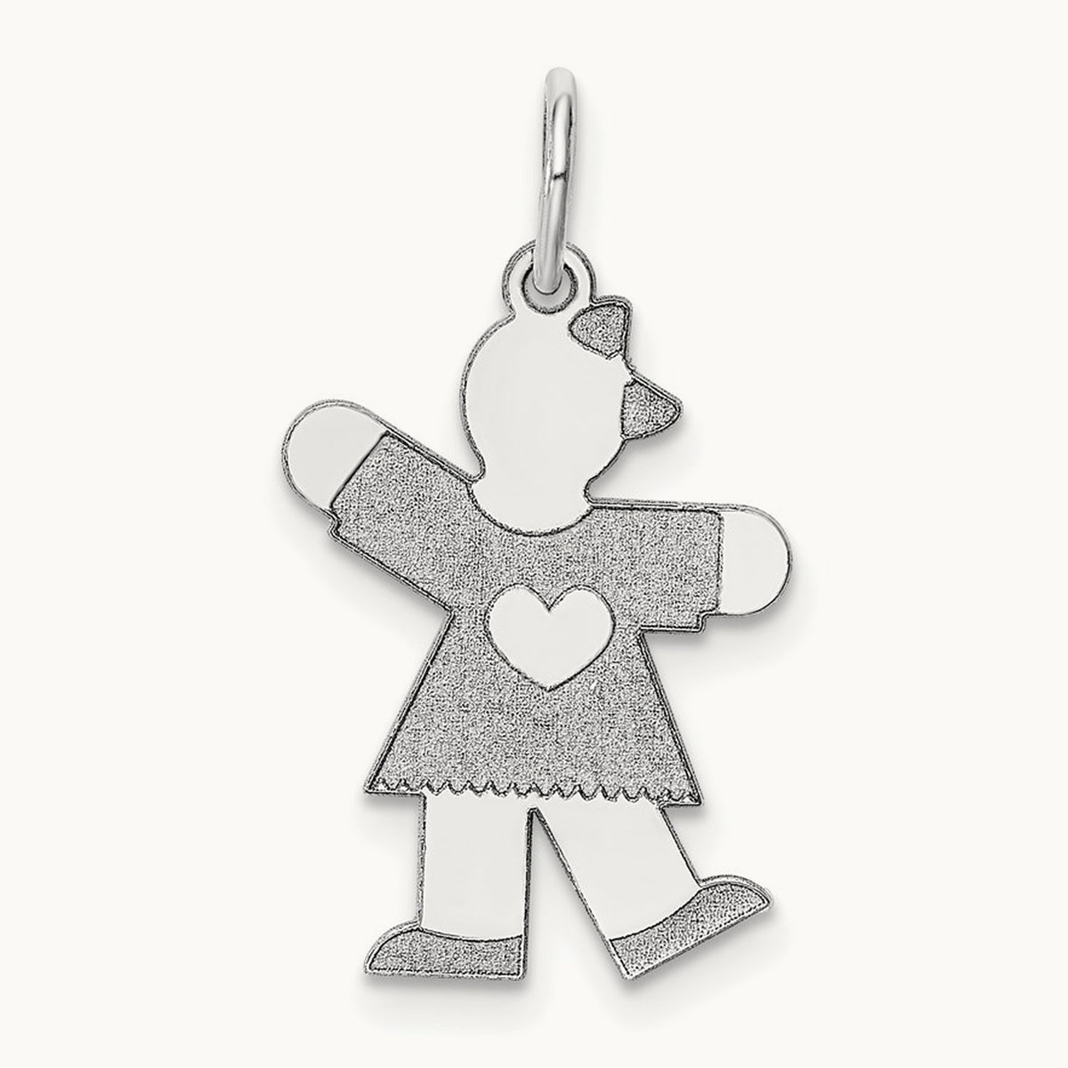 Kid Charm — 14K White Gold