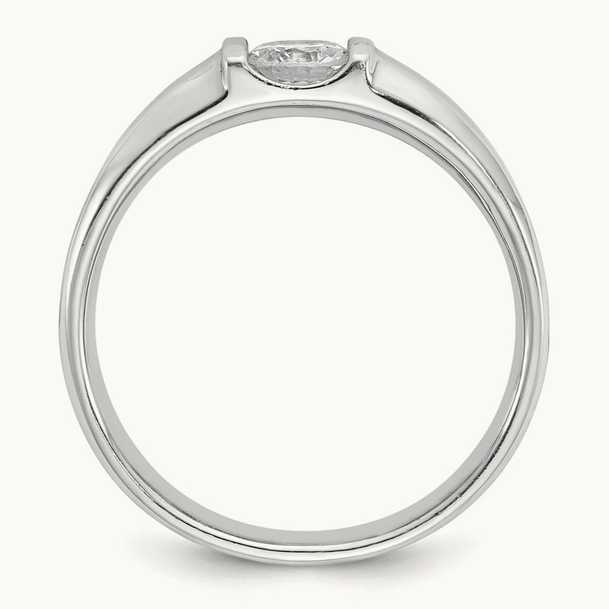 IBGoodman Men's Diamond Complete Ring, 14K White Gold