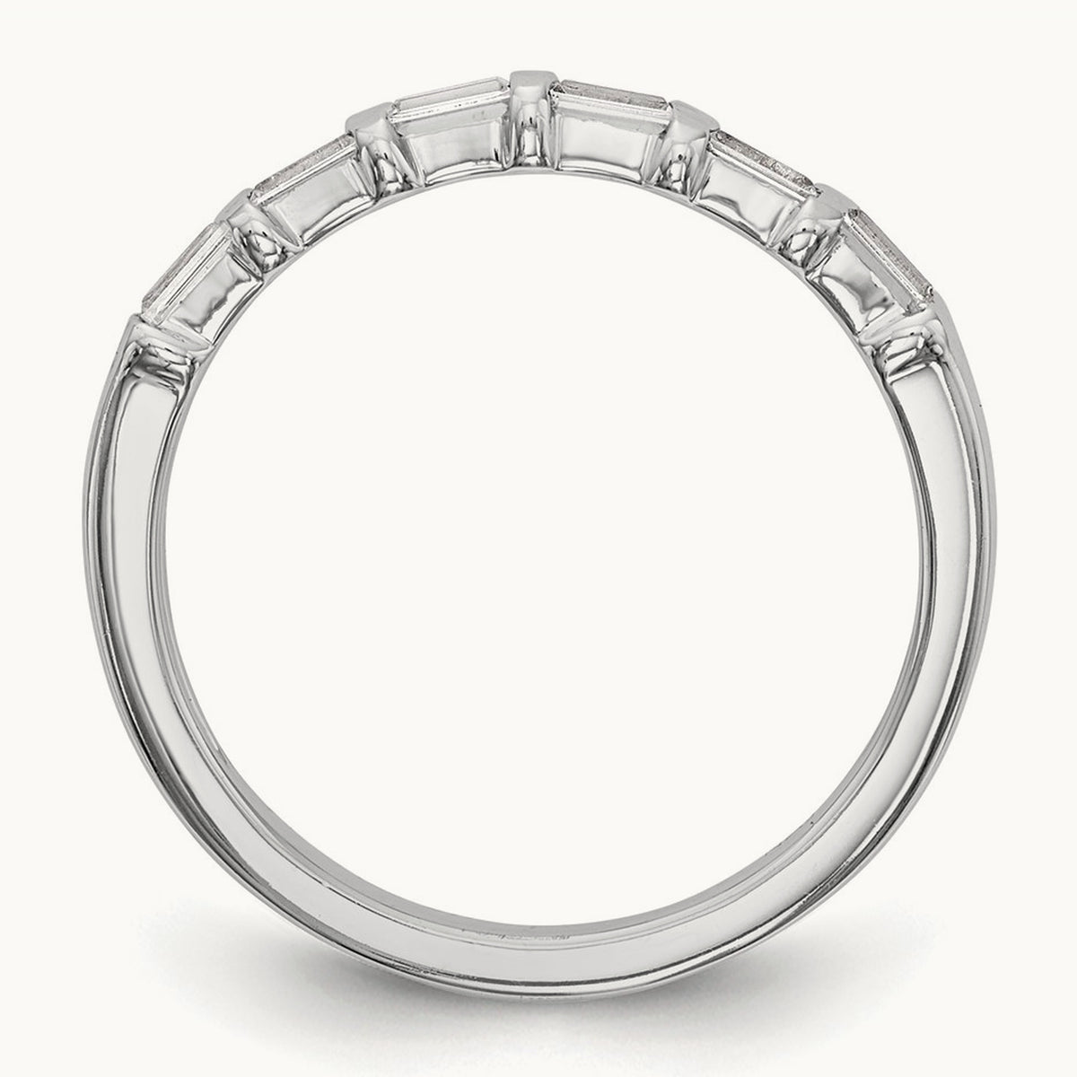 Diamond Wedding Band, 14K White Gold