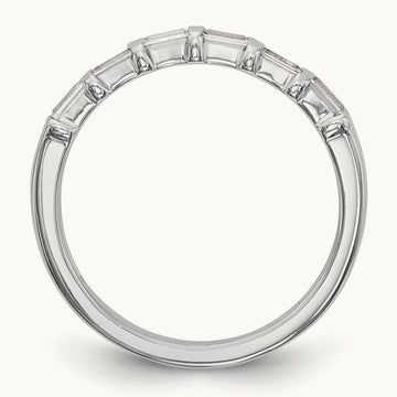 Diamond Wedding Band, 14K White Gold