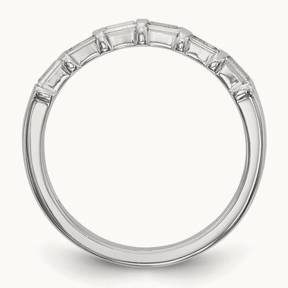 Diamond Wedding Band, 14K White Gold