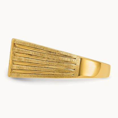 IBGoodman Men's Diamond Nugget Complete Ring, 14K