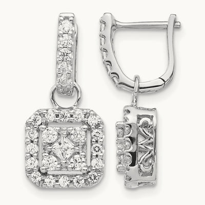 Diamond Hinged Earrings — photo set
