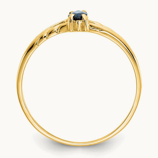Sapphire Birthstone Ring, 14K