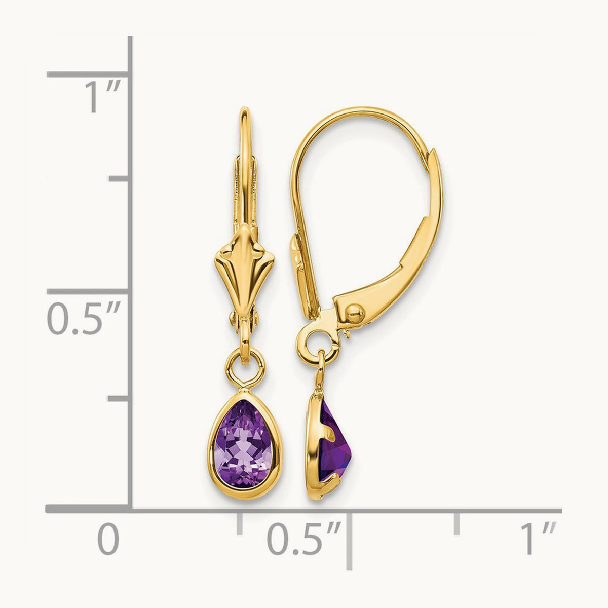 Amethyst/February Earrings — photo set
