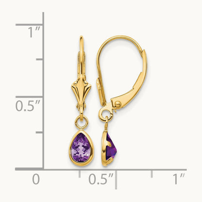 Amethyst/February Earrings — photo set