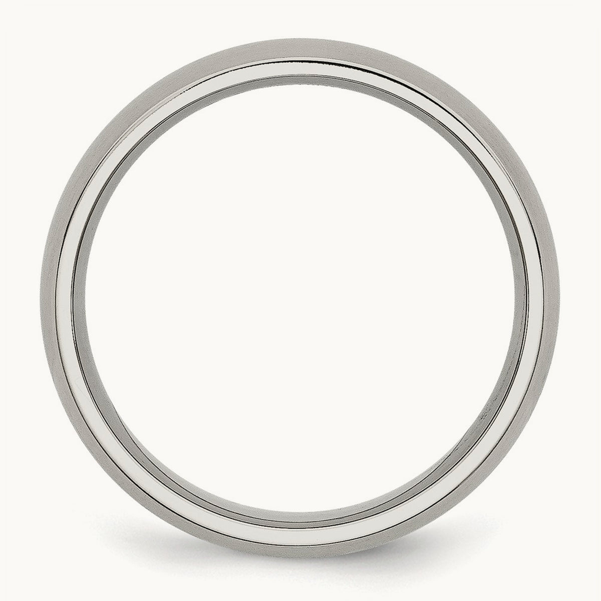 Brushed Half Round Band — 6mm