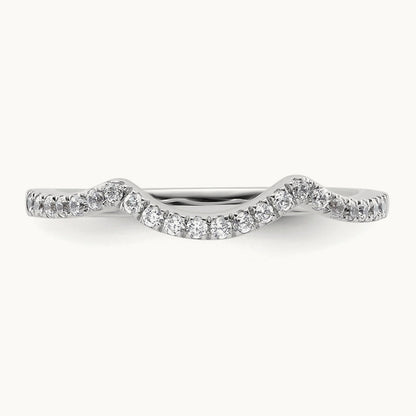 Diamond Wedding Band, 14K White Gold