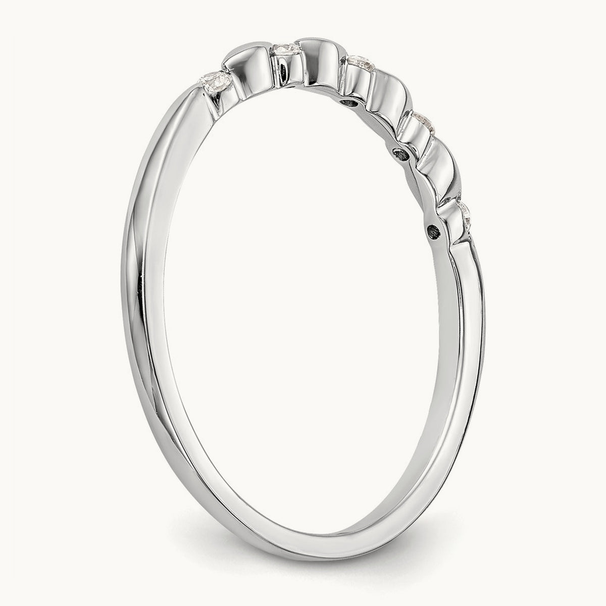 Diamond Band, 0.07 ct tw — 14K White Gold