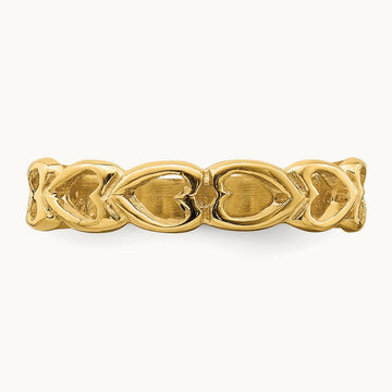 Open Hearts Baby Ring, 14K