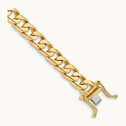 Hand-polished Flat Beveled Curb Chain — 7.5mm