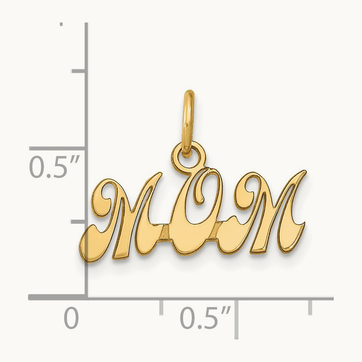 MOM Charm, 14K
