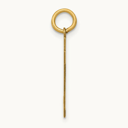 Medium Polished Number 97 Charm, 14K