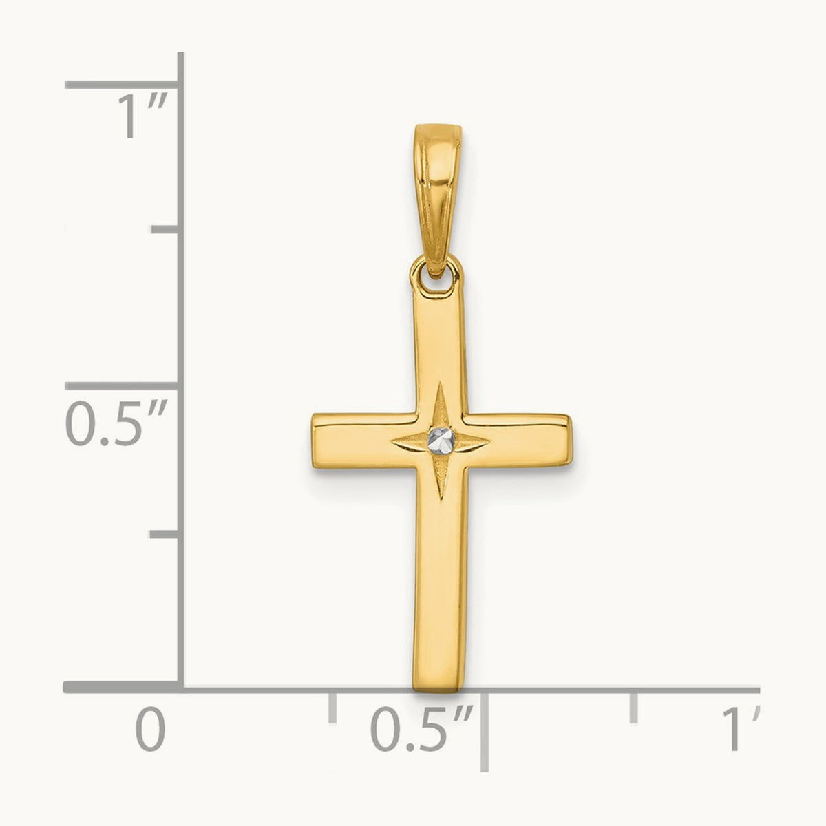 w/ D/C Cross Pendant — 24.2mm