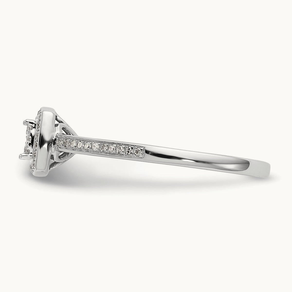 Cluster Engagement Ring, 0.20 ct tw Lab-Grown Diamond